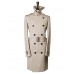 Men's Solid Casual / Work Trench coat,Cotton Long Sleeve-Blue / Beige / Tan