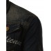 Men's Print Long Sleeve Jacket , Cotton / Denim Casual