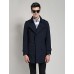 Men's Solid Casual / Work Trench coat,Polyester Long Sleeve-Black / Blue / Yellow