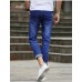 Men's Solid Casual Jeans,Cotton Blue