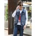 Men's Fashion Casual Solid Blue Sleeveless Jacket, Regular Denim / Jean WearFashion Blue Color All Seasons Men's Fashion Wear