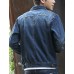 Men's Long Sleeve Casual Jacket,Cotton Solid Blue