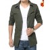 Men's new winter men jackets windbreaker pure color coat blazer HXTX-5793