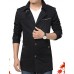 Men's new winter men jackets windbreaker pure color coat blazer HXTX-5793