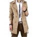 Men Autumn Trench Coat Men Double Breasted Trench Coat Men Outerwear Casual Coat Men's Jackets Windbreaker SOUH9