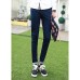 Men's Solid Casual Jeans,Cotton Blue