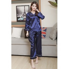 Women Satin Silk Ice Silk Pajama