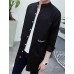 Men's Mock Neck Letter Casual Trench Coat(More Colors)