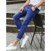 Men's Solid Casual Jeans,Cotton Blue