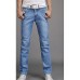 Men's Solid Casual Jeans,Cotton Blue