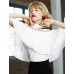 Women's Going out Simple Spring / Summer BlouseSolid Shirt CollarLength Sleeve